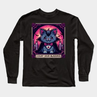 Neko vampire Count your blessings Long Sleeve T-Shirt